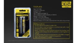 Nitecore NL1834R 3400mAh USB Rechargeable 18650 Battery -Nitecore opplanet nitecore nl1834r 3400mah usb rechargeable 18650 battery yellow 6952506492305 av 10