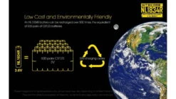 Nitecore NL1834R 3400mAh USB Rechargeable 18650 Battery -Nitecore opplanet nitecore nl1834r 3400mah usb rechargeable 18650 battery yellow 6952506492305 av 7