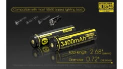 Nitecore NL1834R 3400mAh USB Rechargeable 18650 Battery -Nitecore opplanet nitecore nl1834r 3400mah usb rechargeable 18650 battery yellow 6952506492305 av 8