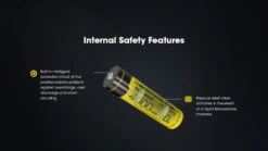 Nitecore NL1840HP 4000mAh Rechargeable 18650 Battery -Nitecore opplanet nitecore nl1840hp 4000mah rechargeable 18650 battery black yellow 6952506496402 av 3