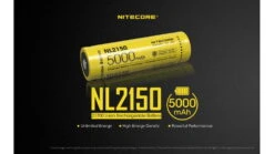 Nitecore NL2150 21700 5000mAh Rechargeable Li-ion Battery -Nitecore opplanet nitecore nl2150 21700 5000mah rechargeable li ion battery yellow 6952506492848 av 1