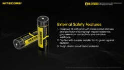 Nitecore NL2150RX 5000mAh USB-C Rechargeable 21700 Battery -Nitecore opplanet nitecore nl2150rx 5000mah usb c rechargeable 21700 battery black yellow 6952506495535 av 4