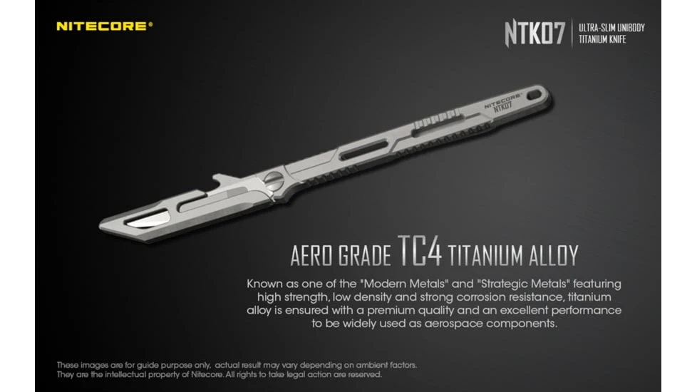 Nitecore NTK07 Titanium Knife 4 Nitecore NTK07 Titanium Knife - Image 4