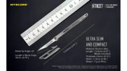Nitecore NTK07 Titanium Knife 19 Nitecore NTK07 Titanium Knife -Nitecore opplanet nitecore ntk07 titanium knife 4 51in silver 6952506494088 av 10