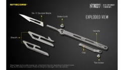 Nitecore NTK07 Titanium Knife 20 Nitecore NTK07 Titanium Knife -Nitecore opplanet nitecore ntk07 titanium knife 4 51in silver 6952506494088 av 11
