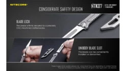 Nitecore NTK07 Titanium Knife 16 Nitecore NTK07 Titanium Knife -Nitecore opplanet nitecore ntk07 titanium knife 4 51in silver 6952506494088 av 7