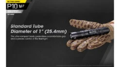 Nitecore P10 V2 CREE XP-L2 V6 LED Compact EDC Flashlight -Nitecore opplanet nitecore p10 v2 1100 lumen compact edc flashlight black 6952506405916 av 4