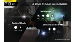 Nitecore P10 V2 CREE XP-L2 V6 LED Compact EDC Flashlight -Nitecore opplanet nitecore p10 v2 1100 lumen compact edc flashlight black 6952506405916 av 6