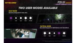 Nitecore P20i UV Luminus SST-40-W LED Rechargeable Flashlight W/UV Light -Nitecore opplanet nitecore p20i uv 1800 lumen rechargeable flashlight with uv light black 6952506406616 av 6