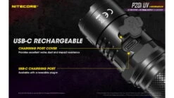 Nitecore P20i UV Luminus SST-40-W LED Rechargeable Flashlight W/UV Light -Nitecore opplanet nitecore p20i uv 1800 lumen rechargeable flashlight with uv light black 6952506406616 av 7