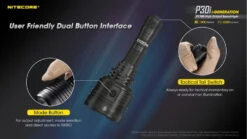 Nitecore P30i CREE XHP35 HI LED 1093 Long Throw Flashlight -Nitecore opplanet nitecore p30i 2000 lumen 1093 yard long throw flashlight black 6952506406562 av 8