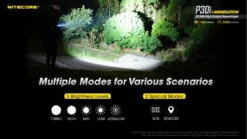 Nitecore P30i CREE XHP35 HI LED 1093 Long Throw Flashlight -Nitecore opplanet nitecore p30i 2000 lumen 1093 yard long throw flashlight black 6952506406562 av 9