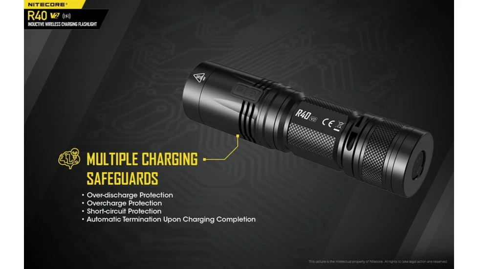Nitecore R40 V2 CREE XP-L HI V3 Rechargeable Flashlight Kit 7 Nitecore R40 V2 CREE XP-L HI V3 Rechargeable Flashlight Kit - Image 7