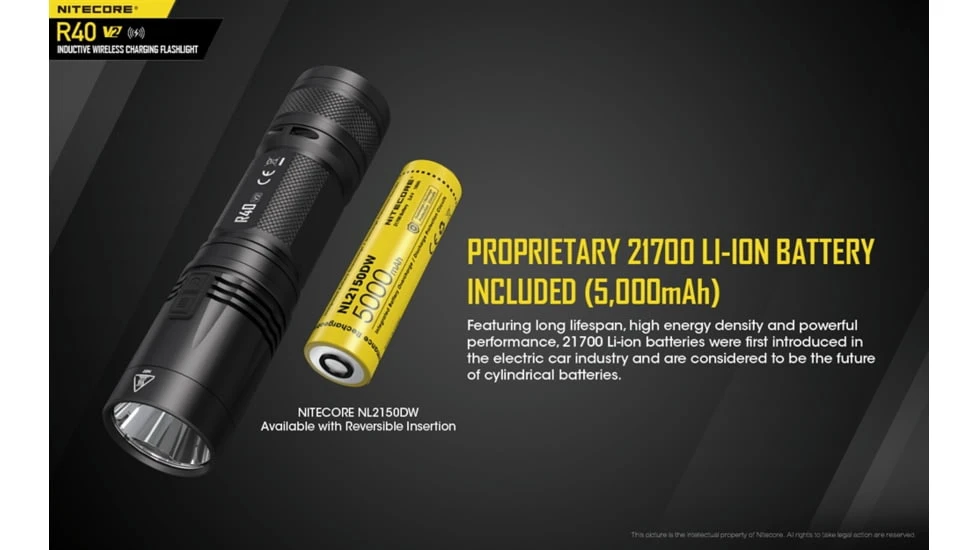 Nitecore R40 V2 CREE XP-L HI V3 Rechargeable Flashlight Kit 2 Nitecore R40 V2 CREE XP-L HI V3 Rechargeable Flashlight Kit - Image 2