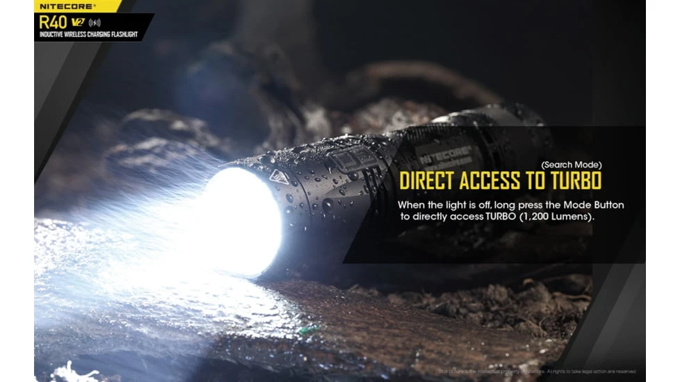 Nitecore R40 V2 CREE XP-L HI V3 Rechargeable Flashlight Kit 10 Nitecore R40 V2 CREE XP-L HI V3 Rechargeable Flashlight Kit - Image 10