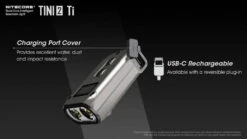 Nitecore TINI 2 500 Lumen Rechargeable Keychain LED Flashlight -Nitecore opplanet nitecore tini 2 500 lumen rechargeable keychain flashlight titanium 6952506407163 av 3