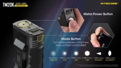 Nitecore TM20K CREE XP-L2 LEDs Rechargeable Flashlight -Nitecore opplanet nitecore tm20k 2000 lumen flashlight black 6952506407057 av 3