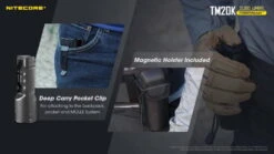 Nitecore TM20K CREE XP-L2 LEDs Rechargeable Flashlight -Nitecore opplanet nitecore tm20k 2000 lumen flashlight black 6952506407057 av 4