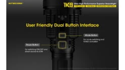 Nitecore TM39 Luminus SBT-90 GEN2 LED 1640 Yard Long Throw Flashlight -Nitecore opplanet nitecore tm39 5200 lumen 1640 yard long throw flashlight black 6952506405893 av 4