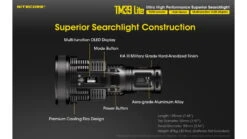 Nitecore TM39 Lite Luminus SBT-90 GEN2 LED 1640 Yard Long Throw Flashlight -Nitecore opplanet nitecore tm39 lite 5200 lumen 1640 yard long throw flashlight black 6952506405909 av 9