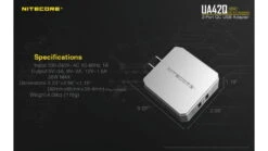 Nitecore UA42Q 2-Port Quick Charge USB 2.0 & 3.0 Adapter 17 Nitecore UA42Q 2-Port Quick Charge USB 2.0 & 3.0 Adapter -Nitecore opplanet nitecore ua42q 2 port quick charge usb 2 0 3 0 adapter silver 6952506493067 av 10