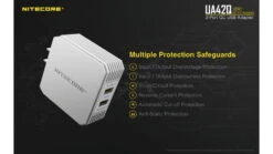 Nitecore UA42Q 2-Port Quick Charge USB 2.0 & 3.0 Adapter 18 Nitecore UA42Q 2-Port Quick Charge USB 2.0 & 3.0 Adapter -Nitecore opplanet nitecore ua42q 2 port quick charge usb 2 0 3 0 adapter silver 6952506493067 av 7