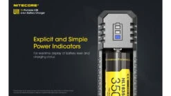 Nitecore Intelligent USB Lithium-ion Battery Charger -Nitecore opplanet nitecore ui1 single slot intelligent usb lithium ion battery charger for 18650 18350 20700 21700 black 6952506492916 av 12