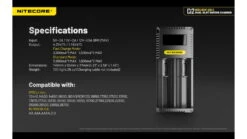 Nitecore Universal Battery Charger 30 Nitecore Universal Battery Charger -Nitecore opplanet nitecore universal battery charger ci2 dual slot black 6952506495351 av 9