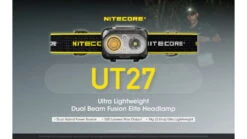 Nitecore UT27 Dual Beam Rechargeable Headlamp -Nitecore opplanet nitecore ut27 dual beam rechargeable headlamp black 6952506406937 av 1
