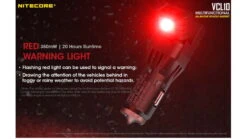 Nitecore VCL10 QuickCharge 3.0 USB Car Charger W/White & Red Flashlight -Nitecore opplanet nitecore vcl10 quickcharge 3 0 usb car charger with white red flashlight black 6952506404735 av 3