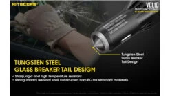 Nitecore VCL10 QuickCharge 3.0 USB Car Charger W/White & Red Flashlight -Nitecore opplanet nitecore vcl10 quickcharge 3 0 usb car charger with white red flashlight black 6952506404735 av 4