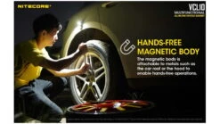 Nitecore VCL10 QuickCharge 3.0 USB Car Charger W/White & Red Flashlight -Nitecore opplanet nitecore vcl10 quickcharge 3 0 usb car charger with white red flashlight black 6952506404735 av 5